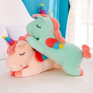 China Fashion Soft Plush Toys Cute Sleeping Unicorn Style Strengthen Interaction With Child factory