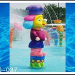 Water Sprayground Aqua Play Water Park, Monkey Cartoon Shaped Spray Park