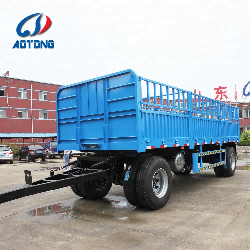 Draw bar farm tractor truck full trailers for Trailer Manufacture 7000*2500*1500 mm