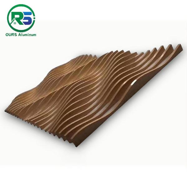 Rustproof Commercial Suspended Metal Ceiling Tiles Decorating Curved Square Tube