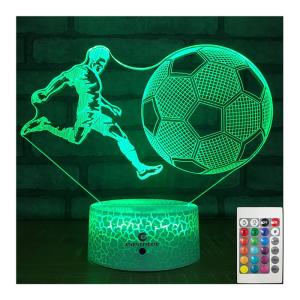 China OEM Soccer LED 3D Illusion Night Light Dimmable Multiscene 5V 1A factory