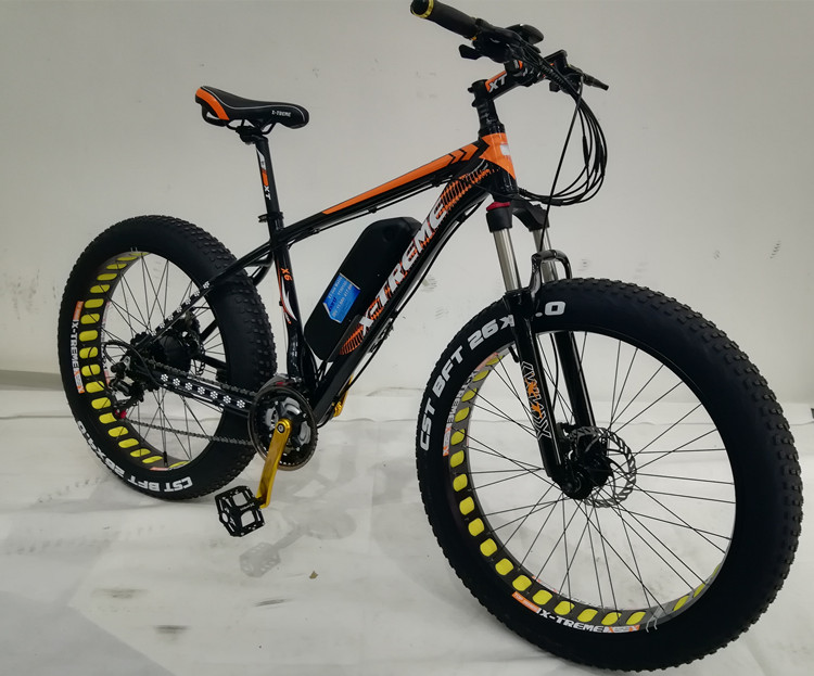 48V Lithium Battery 26"*4.0 Fat Tyre Electric Bike 250W/350W/500W Motor Power Optional