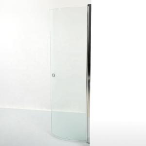 China 8-12mm SGCC C-Shaped Curved Tempered Shower Glass for Hall Bathroom Renovation factory