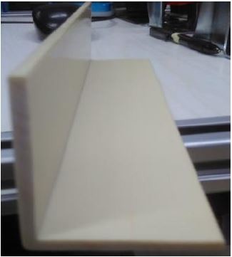 China Lean Production Line Linear Guide Rail PVC Material 50x50x4mm Dimension factory