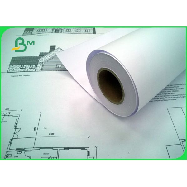 China 80gsm Eco - Friendly CAD Plotter Drawing Paper For Engineering Design factory