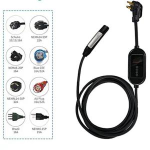 China 7 kw 1 phase ev charger level 2 electric control car charger station cheap low price smart ev charger factory