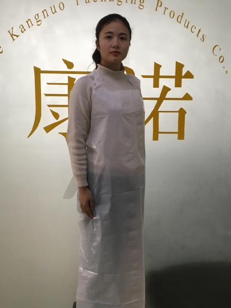 Disposable Polyethylene Aprons / Disposable Adult Aprons Embossed Textured