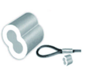 China US Type Wire Rope Clip Clamp  Eight Type Aluminium Press Clips Sleeves factory