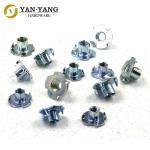 Furniture Accessory Zinc Plated Fastening T-Nuts Metal Sofa Screws