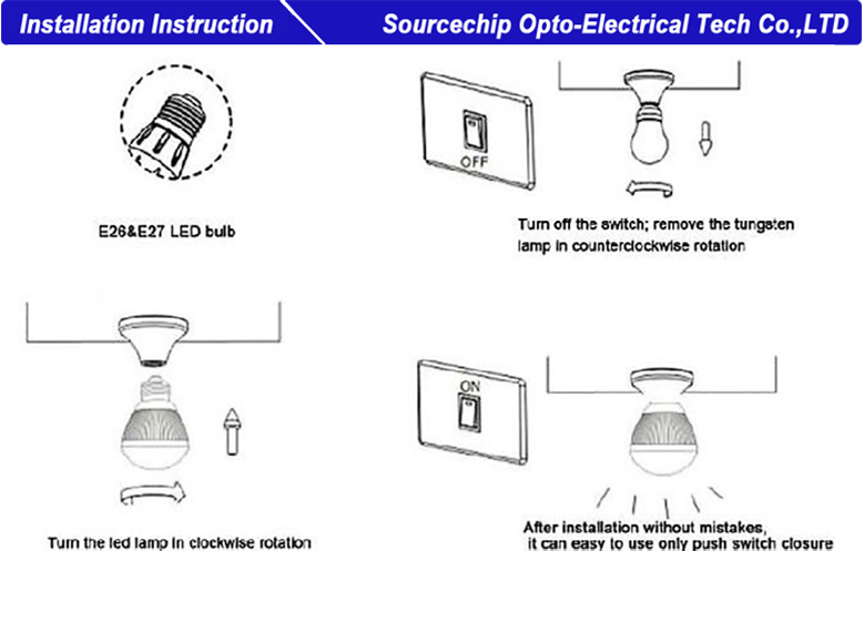 Quality 5W dimmable led candle bulb supply