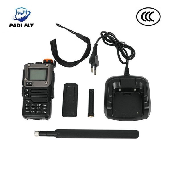 China Hand-Held 2km Range Drone Signal Detector with 2.4G 5.2g 5.8g 60W Frequency Detection Alarm System factory