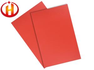 China Red Wear Resisting 3mm PP Corrugated Plastic Sheets Fireproof factory