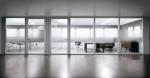 Modern Frosted Glass Office Partition Walls / Glass Office Dividers
