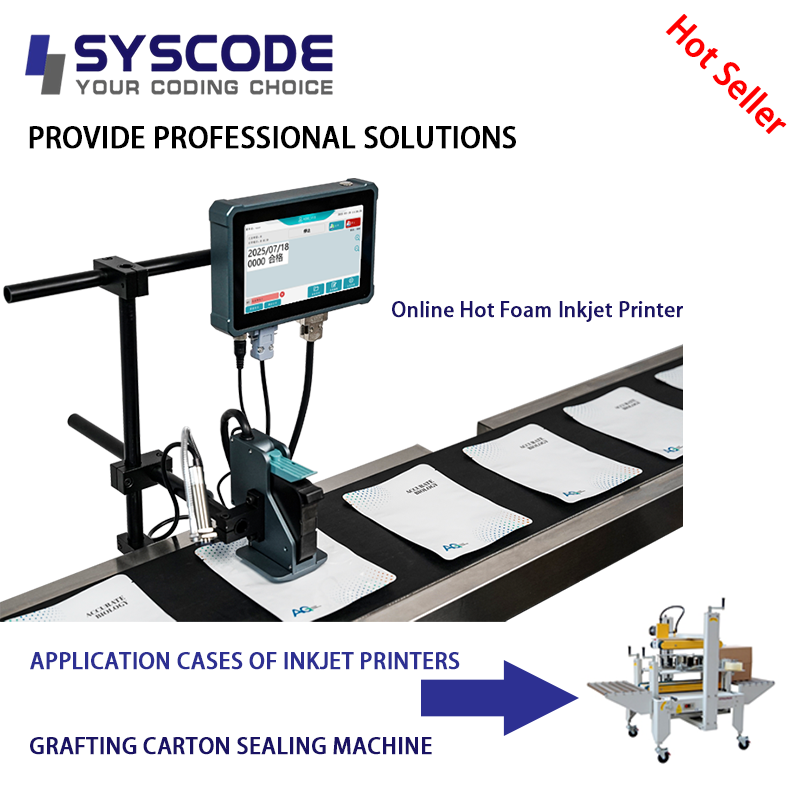 Syscode H200 GMP-compliant printer for expiry dates, batch numbers, and
