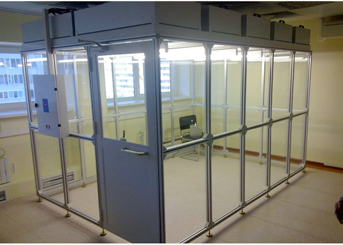 H14 Hepa Filter Softwall Clean Room Powder Coated Steel Customized Size