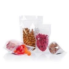 China 140 Microns Stand Up Packaging Pouches Coconut Oil transparent factory