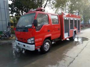 China 2 Tons ISUZU Firefighter Truck , Small Mobile 2000 Liters Water Tanker Fire Truck factory