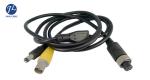 Vehicle Camera BNC RCA DC Extension Cable 4 Pin Male Aviation Plug Wire
