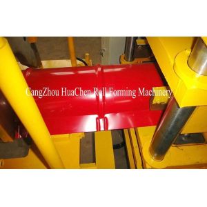 Color Steel Glazed Ridge Cap Roll Forming Machine with PLC Computer Control to