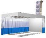Fold Style Electric Prep Station Paint Booth Automotive Prep Station For Vehicle