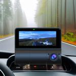 WiFi GPS Car Recorder Dual Recording Invisible 1080P Car Dash Camera with Lens F