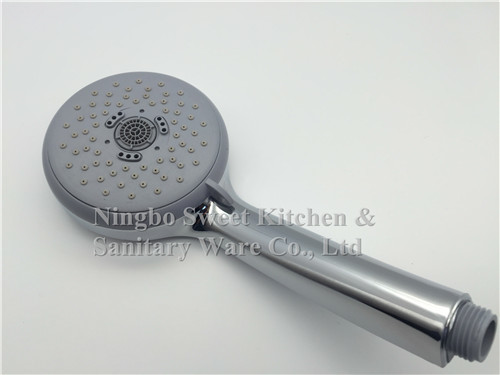 hot sale ABS material chrome plating five functions shower head hand shower rain shower sanitary ware accessories