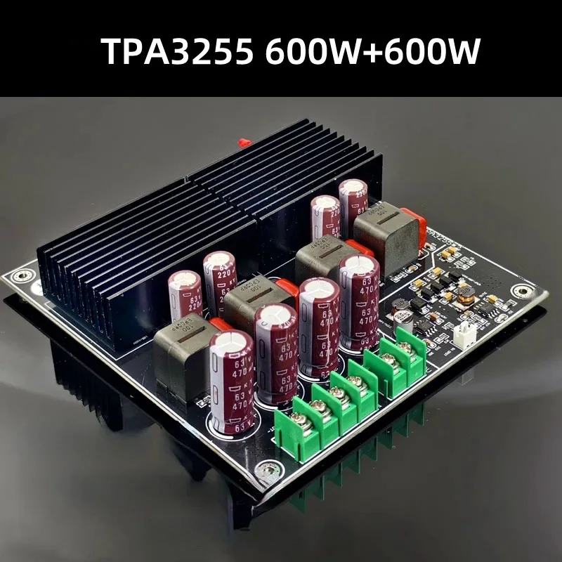 SAMP-200 HIFI Dual Core TPA3255 2 Channel 600W 600W Class D Digital Power Amplifier