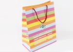 Multi Colors Printed Paper Shopping Bags Customized Logo For Gift Packing