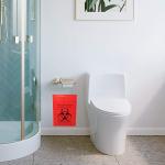 LDPE Red Bag Biomedical Waste With Double Adhesive Tapes