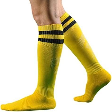 2023 Men's Striped Long Socks for Soccer and Baseball Spandex Polyester Cotton