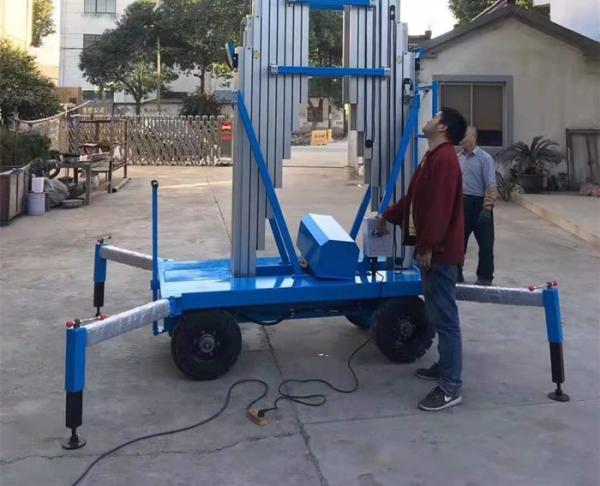 High Chassis Specially Outdoor Aerial Working Aluminum Mast Elevated Work