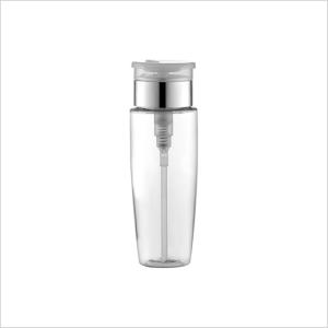 China 160ml PET Nail Polish Remover Dispenser With Pump Cosmetic Plastic factory