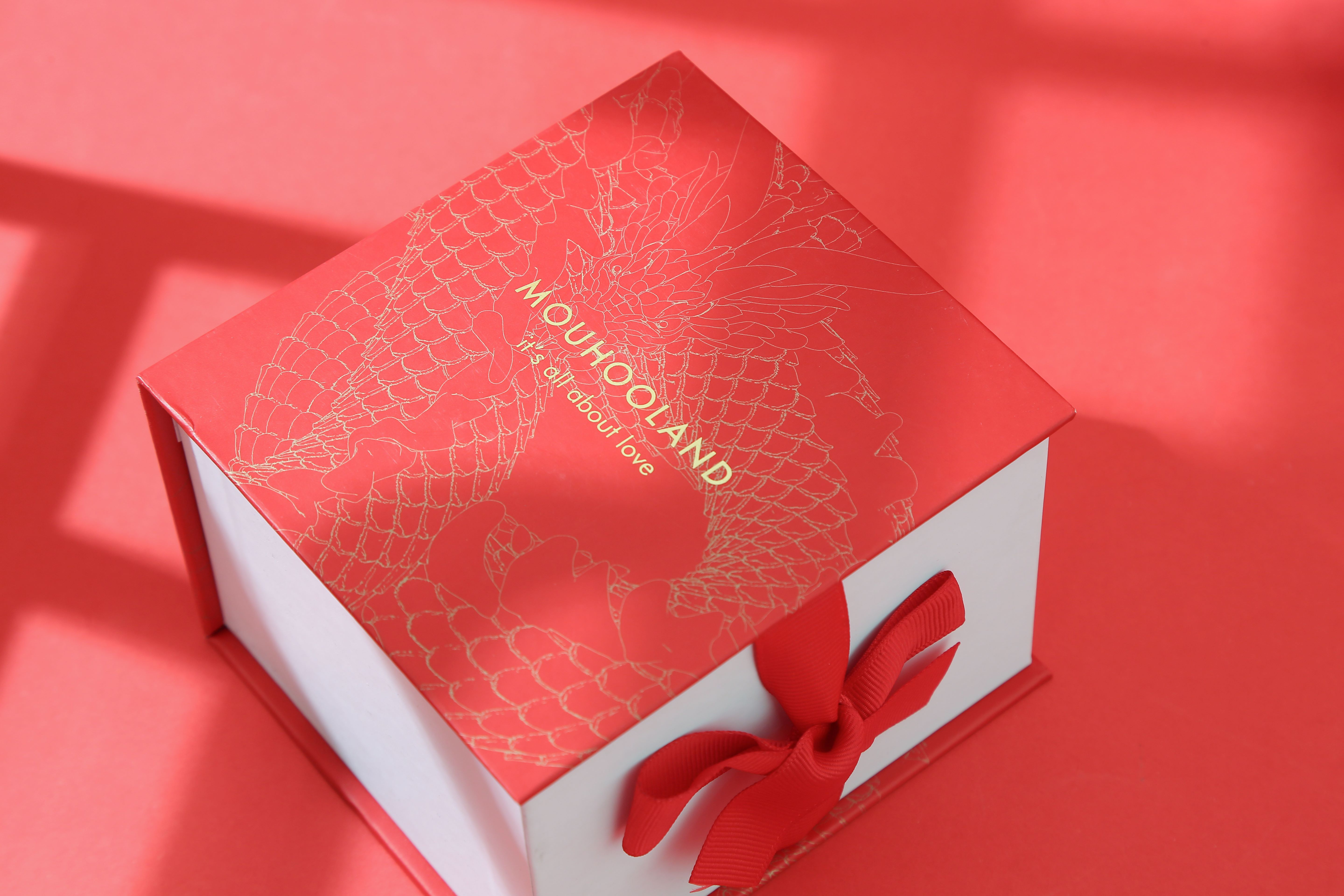 Gold Hot Stamping Rigid Cardboard Cosmetic Gift Box Packaging Book Shaped Folding