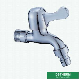 China Chrome Plated Water Tap Washing Machines Brass Bibcock factory