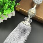 Fashion custom long tassel fringe trimming for curtain attractive tieback