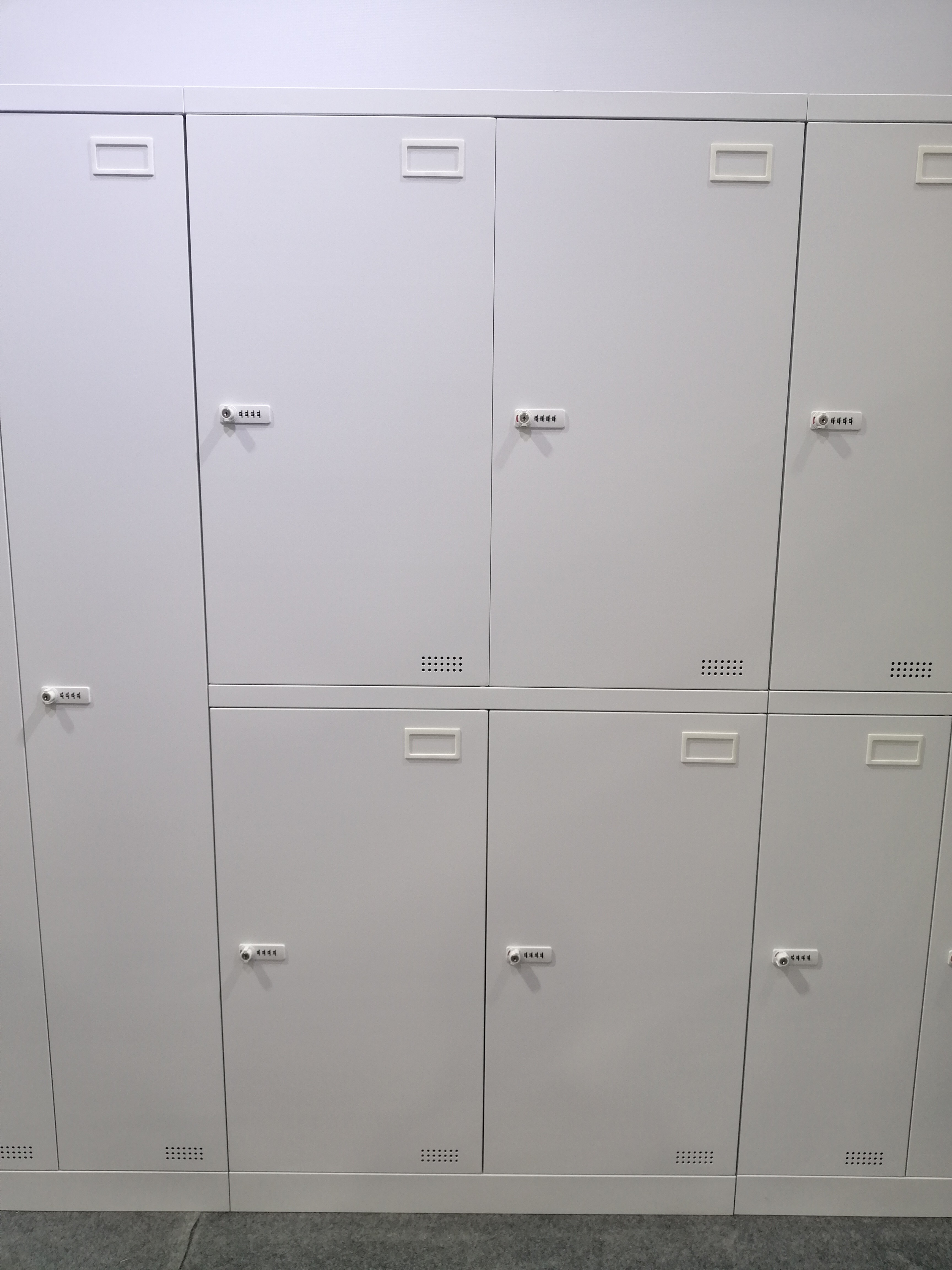 Password Steel Office Lockers 4 Door Flush Door