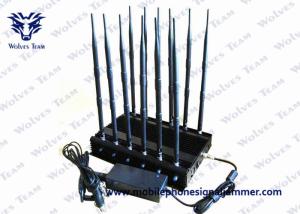 China 12 Band Jammer GSM DCS Rebolabile 3G 4G WIFI GPS and RF Bugs from 130 to 500 Mhz factory