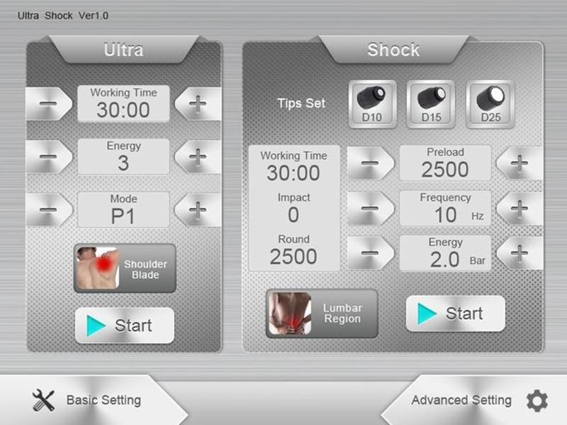 12 Heads Myospasm ESWT Ultrasound Pain Relief Machine