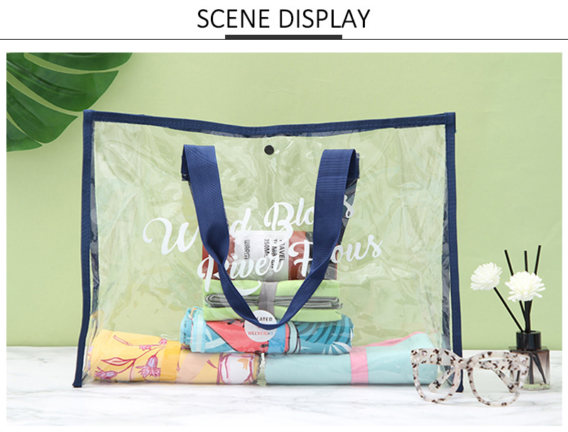 Digital Printing Waterproof Clear Crossbody PVC Beach Bag