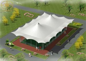 China Prefabricated Membrane Tent Structures Waterproof Use In Tennis Court Shading factory