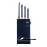 4 Channels 2w 4G 3G DCS GSM Black Portable Mobile Signal Jammer Blocker Isolator
