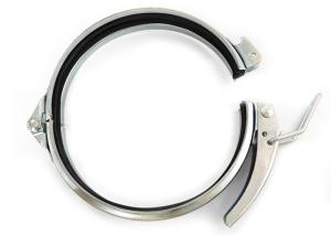 China Adjustable Ducting Galvanized Steel Clamps For Dust Collection Pipe factory