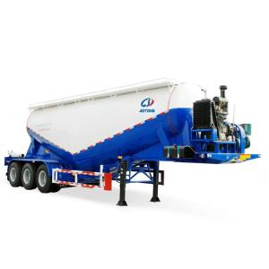 China Air Suspension 60T Low Density Bulk Cement/Powder Material Transport Tanker Semi Trailer factory