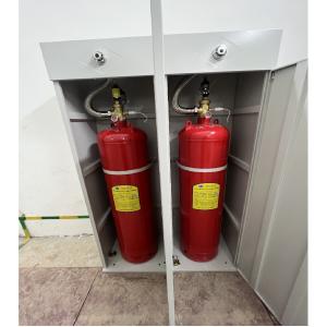 China Heptafluoropropane Fm200 Fire Extinguishing System 120L Red Cabinet Type factory