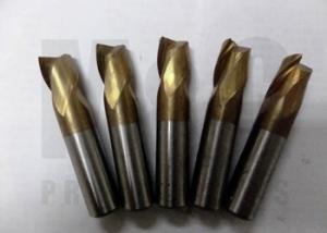 China Center Cutting Hss End Mill Aluminum Roughing Titanium Nitride Tin Coated End Mill factory