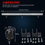 96X3W LED Light Strip Offroad Spotlight Floodlight Beam for Truck SUV ATV 4x4