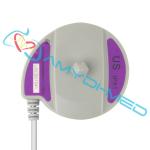 Gray TPU Fetal Ultrasound Probe Round 6 Pins 1.0 MHz Toco Ultrasound Transducer