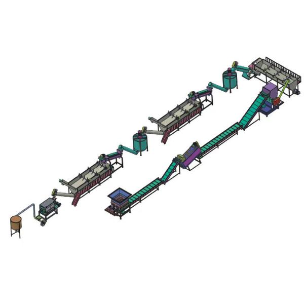 Approx.800-2000kg/h Capacity Waste PET Bottle Washing Recycling Machine for