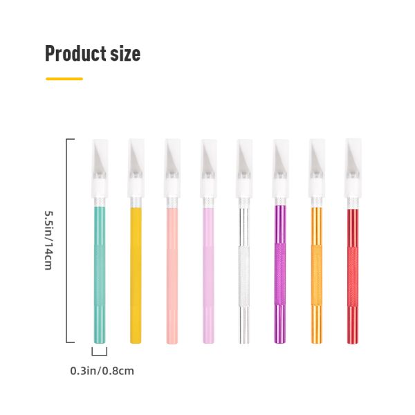 Metal Handle Scalpel Blade Knife for Craft Engraving Cutting Supplies DIY Stationery