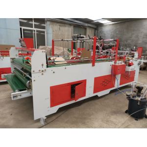 Easy Operate Carton Box Folder Gluer Machine Three Points Gluing Low Noise